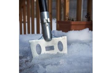 Image of Snow Joe Edge 2-In-1 24-Inch Poly Blade Snow Pusher and Ice Chopper, Blue SJEG24