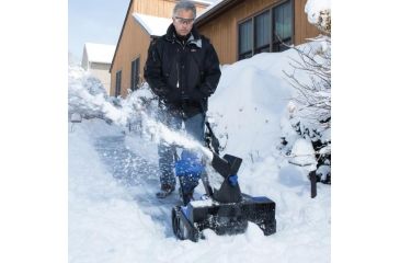 Image of Snow Joe iON 40-Volt Cordless / Electric Hybrid Snow Blower, Blue ION18SB-HYB