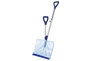 Image of Snow Joe Strain-Reducing Indestructible Shatter Resistant Polycarbonate Snow Shovel w/ Spring Assisted Handle, 18 in SJ-SHLV02