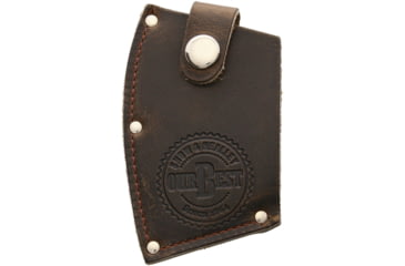 Image of Snow &amp; Nealley Penobscot Bay Kindling 18in Axe with American Hickory Handle, 17in Overall, 6 3/4in Carbon Steel Axe Head With 3 3/4in Cutting Edge, American Hickory Handle, Leather Blade Guard, 011S