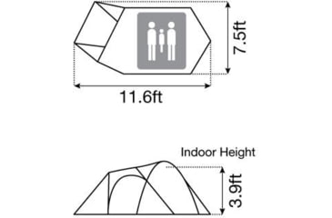 Image of Snow Peak Amenity Dome Small in Ivory Tent, 2-Person, SDE-002-IV-US