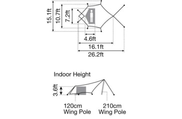Image of Snow Peak Hexa Ease, Ivory, 1-Person, SDI-101-IV-US