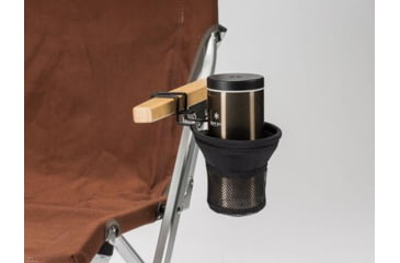 Image of Snow Peak Low Chair Cup Holder, Black, UG-282