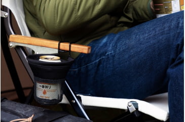 Image of Snow Peak Low Chair Cup Holder, Black, UG-282