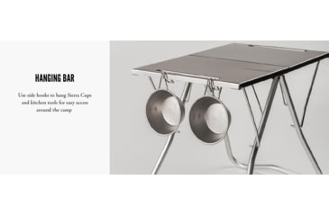 Image of Snow Peak Takibi My Table, 15in, Stainless Steel, LV-039