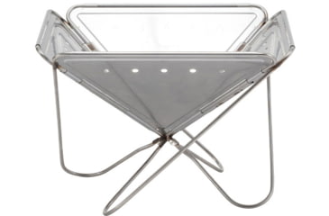 Image of Snow Peak Pack &amp; Carry Fireplace, Extra Large, Silver, ST-034