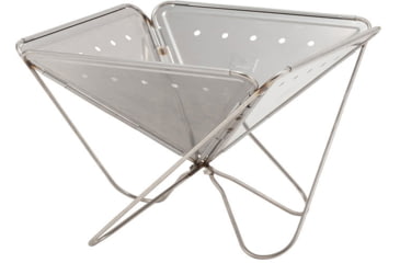 Image of Snow Peak Pack &amp; Carry Fireplace, Extra Large, Silver, ST-034