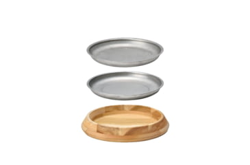 Image of Snow Peak Party Platter Set, Stainless, One Size, CS-330R