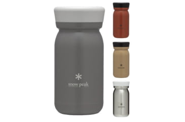 Image of Snow Peak Stainless Vacuum Bottle MILK 350, Ash, Red Clay, Sand, Stainless Steel