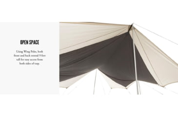 Image of Snow Peak Takibi Tarp Octa Tent, White, TP-430