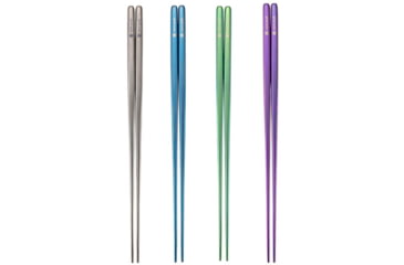 Image of Snow Peak Titanium Chopsticks, Blue, Green, Purple, Titanium