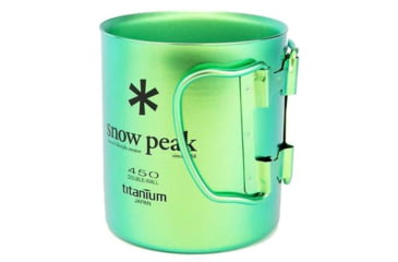 Image of Snow Peak Titanium Double Wall Mug- 450 Green