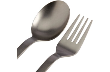 Image of Snow Peak Titanium Fork &amp; Spoon Set, Silver, SCT-002