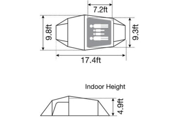Image of Snow Peak Vault in Ivory Dome Tent, 4-Person, SDE-080-IV-US