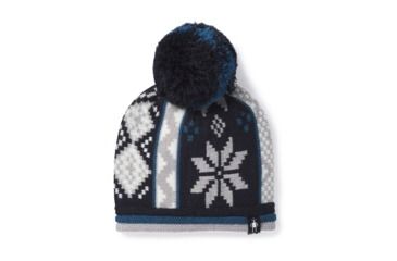 Image of Smartwool Snowflake Beanie-Youth Unisex, Bright Cobalt H, Extra Large, SW018022A18-LXL