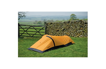 Image of SnugPak Journey Solo Tent, 23in X 5in X 5in, Pack 4 Lb, Sunburst Orange, 96001