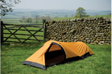 Image of SnugPak Journey Solo Tent, 23in X 5in X 5in, Pack 4 Lb, Sunburst Orange, 96001