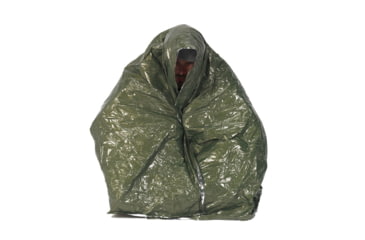 Image of SnugPak Ndur Emergency Survival Blanket, Olive Drab / Silver, 61420