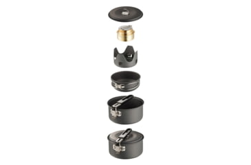 Image of SnugPak Ndur Mini Cookware Kit w/Alcohol Burner, Black, 22400