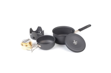 Image of SnugPak Ndur Mini Cookware Kit w/Alcohol Burner, Black, 22400