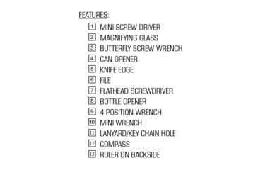 Image of SnugPak Ndur Survival Tool w/Compass, Orange, 72010