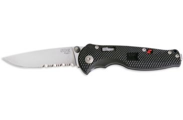 Image of SOG Flash I Knife w/ PS Fold 2.5in. Steel Blade and GRN Handle, Satin Finish, Black FSA97-CP