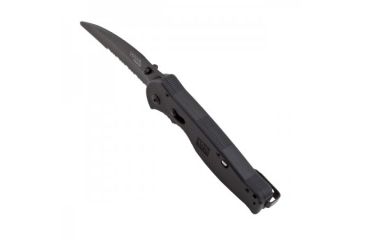 Image of SOG Flash Rescue Knife, Black TiNi - 3.5in Partially Serrated Blade TFSA6