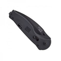 Image of SOG Flash Rescue Knife, Black TiNi - 3.5in Partially Serrated Blade TFSA6