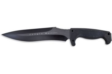 Image of SOG Jungle Warrior Knife w/ SE 9.75in. Steel Blade and Nylon Sheath, BLK Oxide Finish, Black F14N-CP