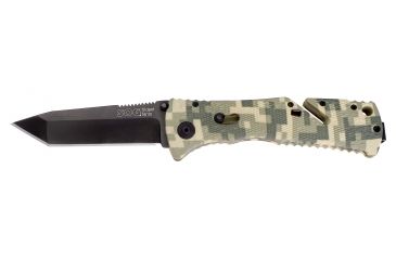Image of SOG Trident Tanto Knife, Black TiNi Blade, Digi Camo Handle, TF-11