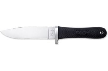 Image of SOG NW Ranger Knife w/ SE 5.2in. Steel Blade and Leather Sheath, Satin Finish, Black S240L-CP