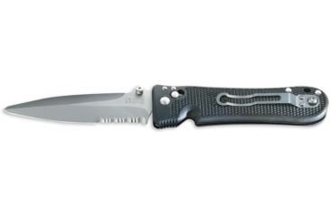 Image of SOG Pentagon Elite I Knife w/ PS Fold 4in. VG-10 Steel Blade and GRN Handle, Bead Blasted Finish, Black PE14-CP