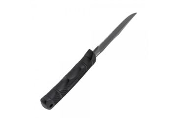 Image of SOG SEAL Pup 9 inch Fixed Blade Knife, Partially Serrated Edge, Clip Point, AUS-8, Powder Coated Black Blade, Black Handle, Ballistic Nylon Sheath, M3N-CP