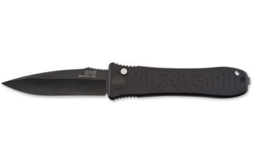 Image of SOG Spec-Elite I Auto Knife w/ SE Fold 3.5in. Steel Blade and Alum. Handle, BLK Finish, Black SE-52