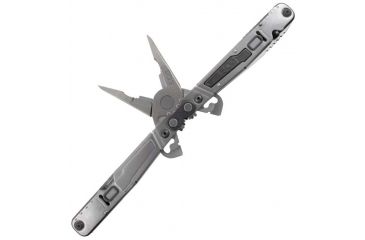 Image of SOG Specialty Knives &amp; Tools PowerGrab Fabric Sheath Multi-Tool, w/ Hex Bit Kit, Satin, PM1001N-CP