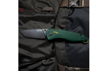Image of SOG Specialty Knives &amp; Tools Aegis AT Folding Knives, 3.13in, Straight Edge, Cryo D2 Steel, Drop Point, Forest, GRN Handle, SOG-11-41-13-41