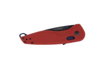 Image of SOG Specialty Knives &amp; Tools Aegis FX Fixed Blade Knives, 3.13in, Straight Edge, Cryo D2 Steel, Drop Point, Rescue Red, GRN Handle, SOG-17-41-03-41
