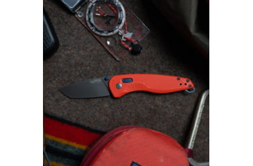 Image of SOG Specialty Knives &amp; Tools Aegis FX Fixed Blade Knives, 3.13in, Straight Edge, Cryo D2 Steel, Drop Point, Rescue Red, GRN Handle, SOG-17-41-03-41