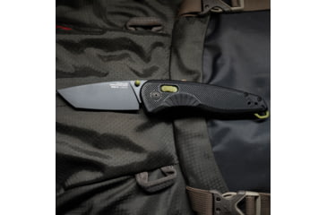 Image of SOG Specialty Knives &amp; Tools Aegis FX Fixed Blade Knives, 3.13in, Straight Edge, Cryo D2 Steel, Drop Point, Black, GRN Handle, SOG-17-41-04-41