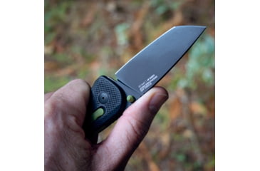 Image of SOG Specialty Knives &amp; Tools Aegis FX Fixed Blade Knives, 3.13in, Straight Edge, Cryo D2 Steel, Drop Point, Black, GRN Handle, SOG-17-41-04-41