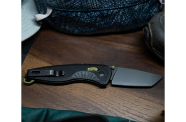 Image of SOG Specialty Knives &amp; Tools Aegis FX Fixed Blade Knives, 3.13in, Straight Edge, Cryo D2 Steel, Drop Point, Black, GRN Handle, SOG-17-41-04-41