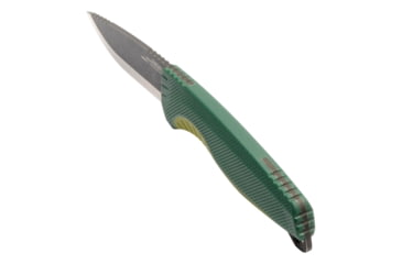 Image of SOG Specialty Knives &amp; Tools Aegis FX Fixed Blade Knives, 3.7in, Straight Edge, CRYO KRUPP 4116 Steel, Drop Point, Green, GRN / TPU Handle, Black, SOG-17-41-02-41