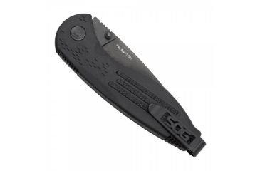 Image of SOG Specialty Knives &amp; Tools Aegis TiNi Automatic Folding Knife, 0.13in AUS-8 Blade Steel, Overall length 8.25in, Black, Glass-Reinforced Nylon Handle AE02-BX