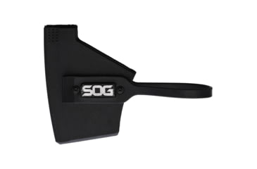 Image of SOG Specialty Knives &amp; Tools Camp Axe, 11.5in Overall, 4.75in Black Stonewash Stainless Axe Head w/ 3.13in Cutting Edge, Tan Green Handle, Black Green Belt Sheath, SOG-CH1003-CP