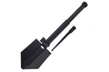 Image of SOG Specialty Knives &amp; Tools Elite E-Tool Collapsible Shovel, Ballistic Nylon Sheath, 26 inch, Hardcased Black, F19-N