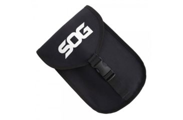 Image of SOG Specialty Knives &amp; Tools Elite E-Tool Collapsible Shovel, Ballistic Nylon Sheath, 26 inch, Hardcased Black, F19-N