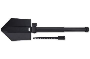 Image of SOG Specialty Knives &amp; Tools Elite E-Tool Collapsible Shovel, Ballistic Nylon Sheath, 26 inch, Hardcased Black, F19-N