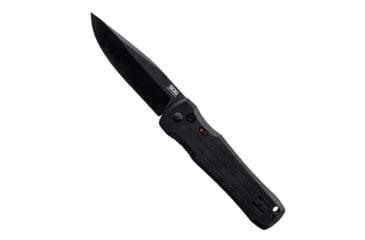 Image of SOG Spec Elite II Drop Point Automatic Knife Black G-10 (4" Black)