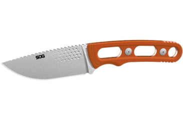 Image of SOG Specialty Knives &amp; Tools Ether FX Knife, 3.25in, Stainless Steel, G10 Blaze Orange Handle, 17-33-01-57