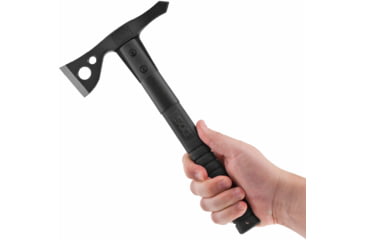 Image of SOG Specialty Knives &amp; Tools FastHawk Tactical Tomahawk Axe, 2in, 420 Stainless Blade, Black, Glass-Reinforced Nylon Handle, Black Finish, SOG-F06TN-CP